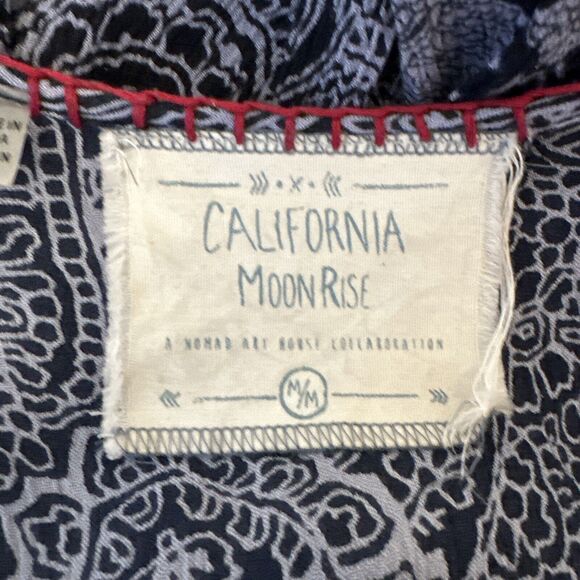 California Moonrise Women Boho Midi Dress M Medium Multicolor Beaded Embroidered - Picture 6 of 7